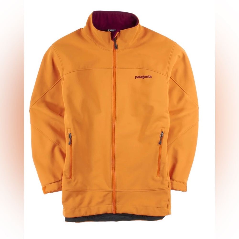 Patagonia Women’s Adze Jacket Polartec Windbloc Softshell Orange